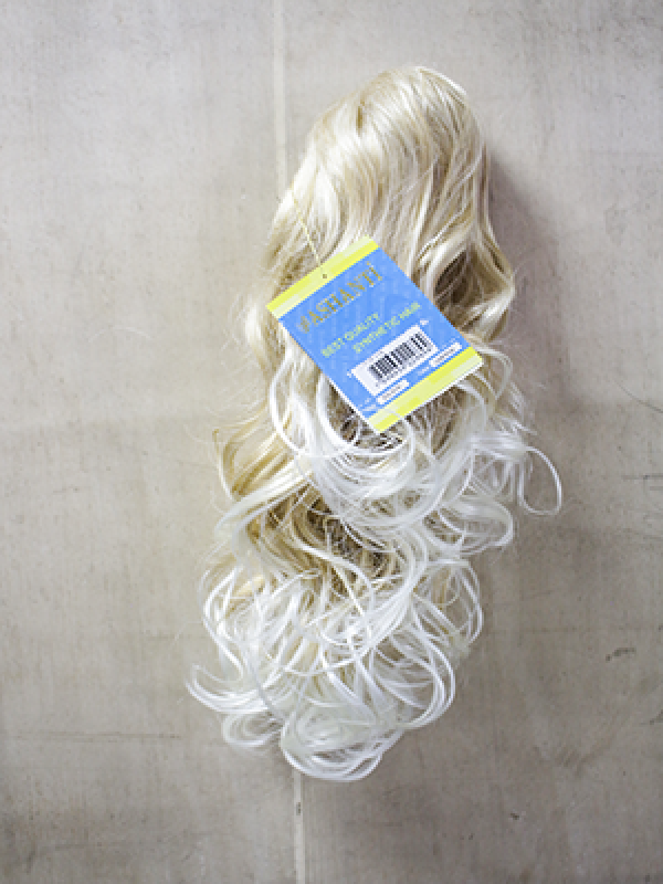 Cabelo Sintético Cacheado Loiro Valor Porto Alegre - Cabelo Sintético Branco